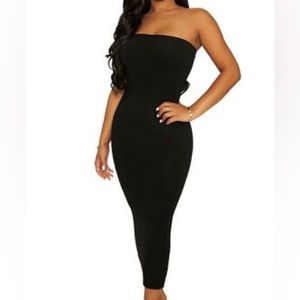 Naked Wardrobe strapless bodycon dress